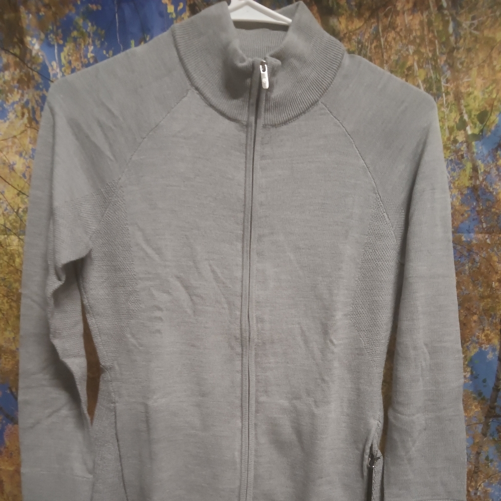 Lulu Lemon Grey Knit Hoodie